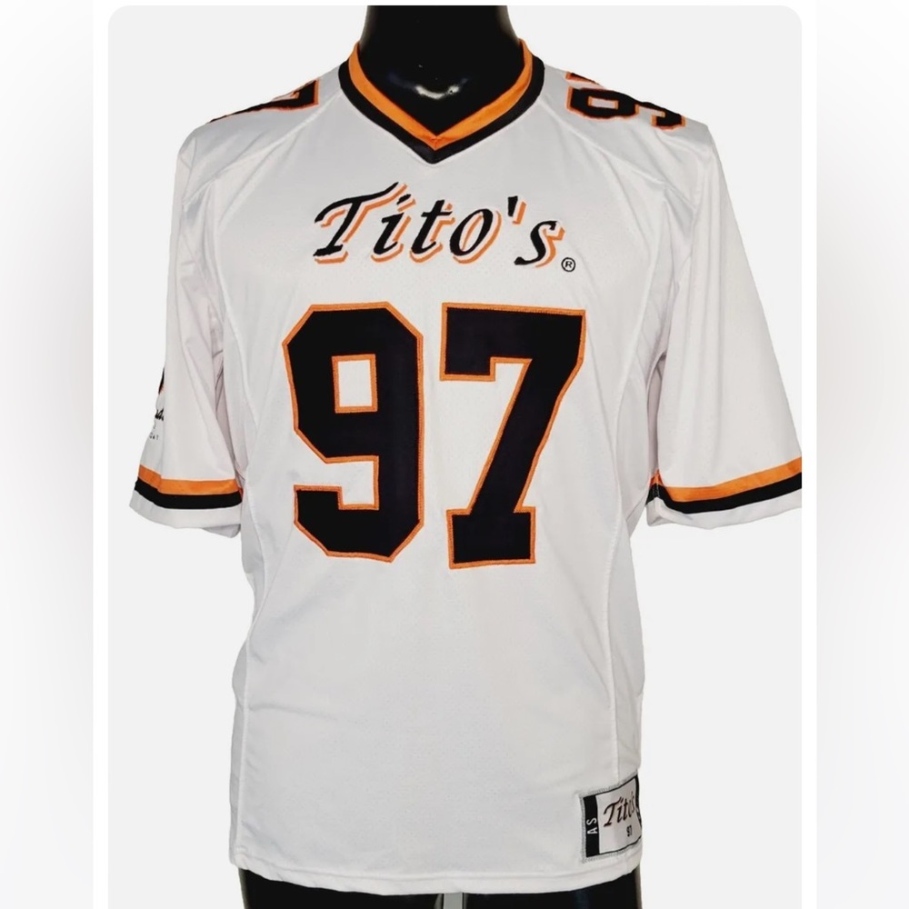 Men’s Adult Medium Tito’s Vodka 97 Football Jersey